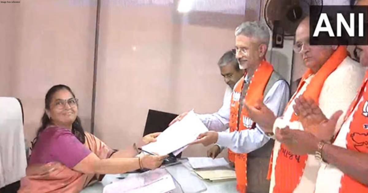 Gujarat: EAM Jaishankar files nomination papers for upcoming Rajya Sabha polls